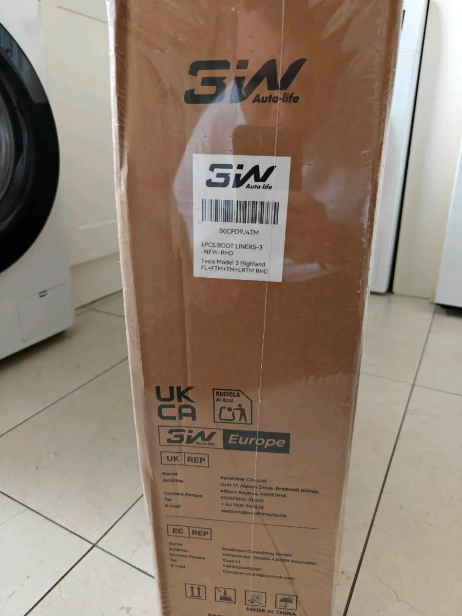 3W Floor Mats and Boot Liner for Tesla Model 3 - Image 1