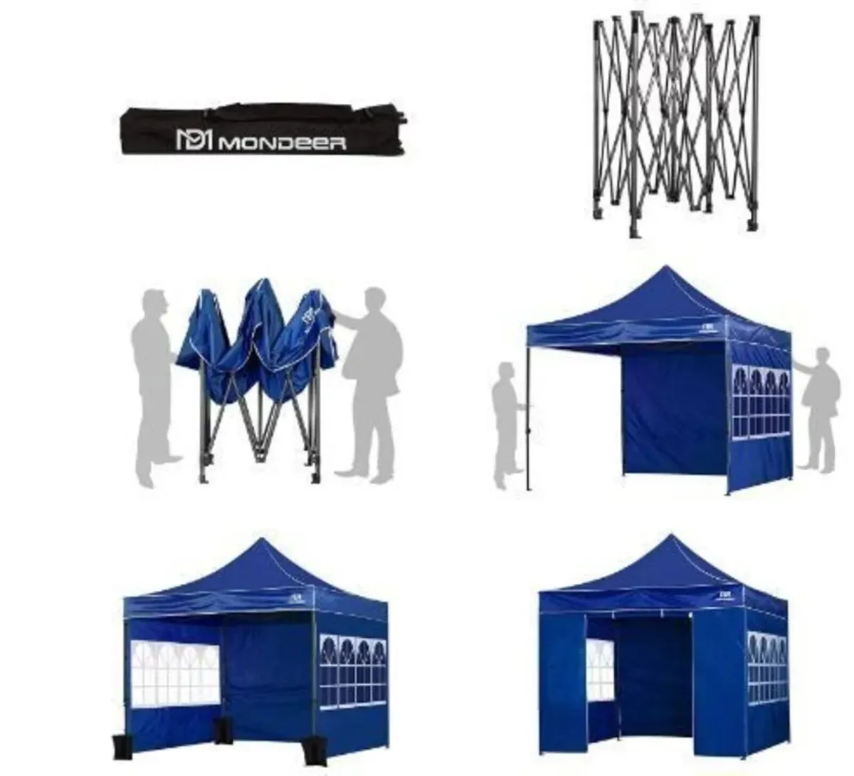 3x3m Folding Gazebo with Steel Frame - Image 4