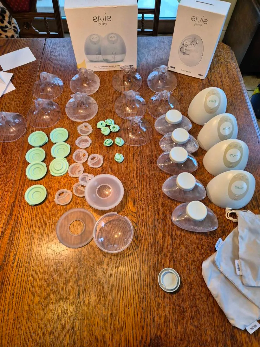 2 x double Elvie breast pumps - Image 1
