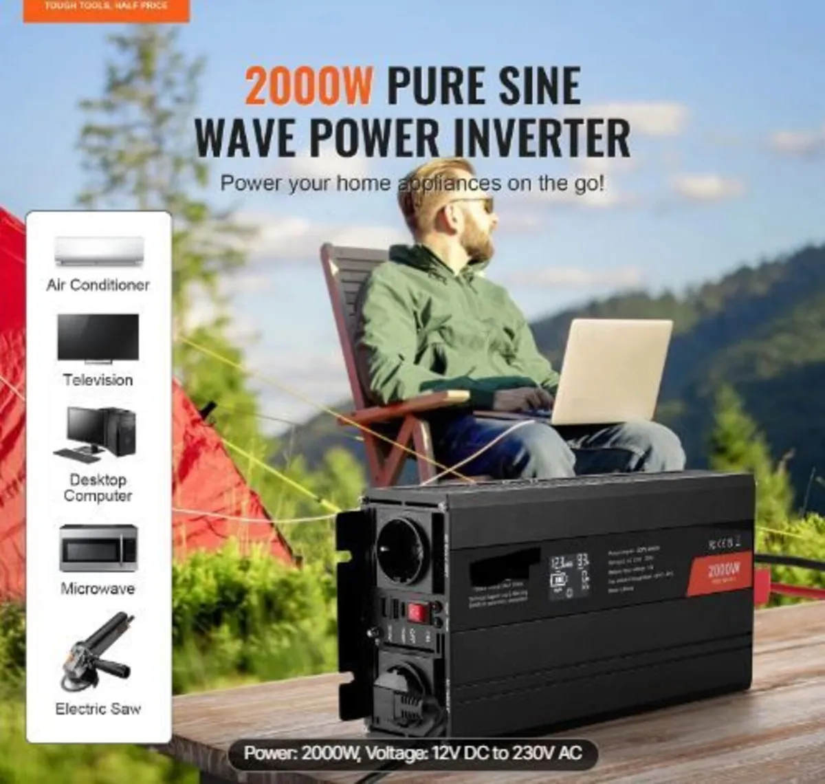 Pure Sine Wave Inverter, 2000 Watt - Image 3