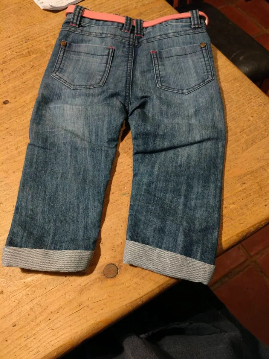 children's blue denim jeans from the brand Minoti. - Image 2
