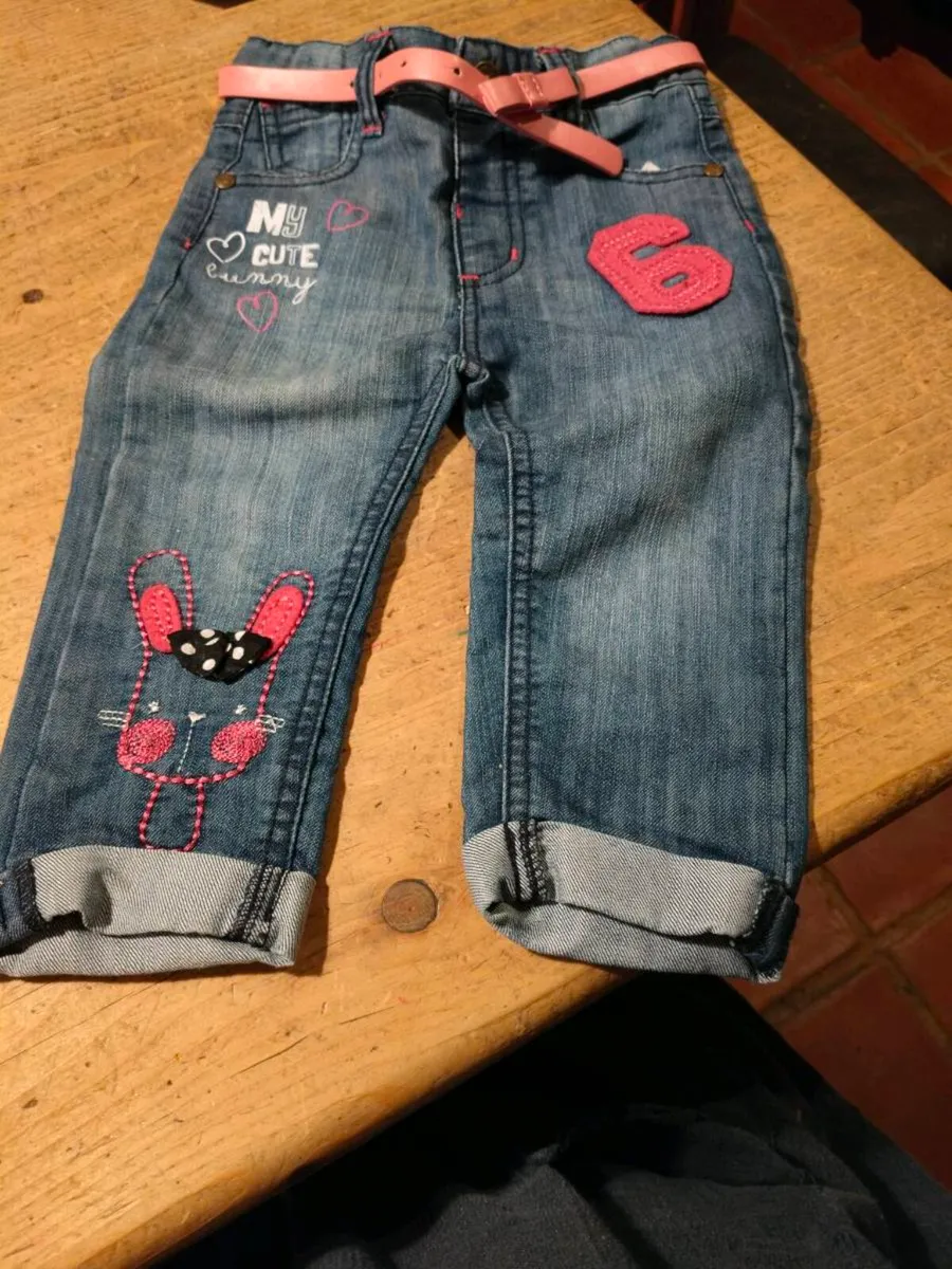 children's blue denim jeans from the brand Minoti. - Image 1