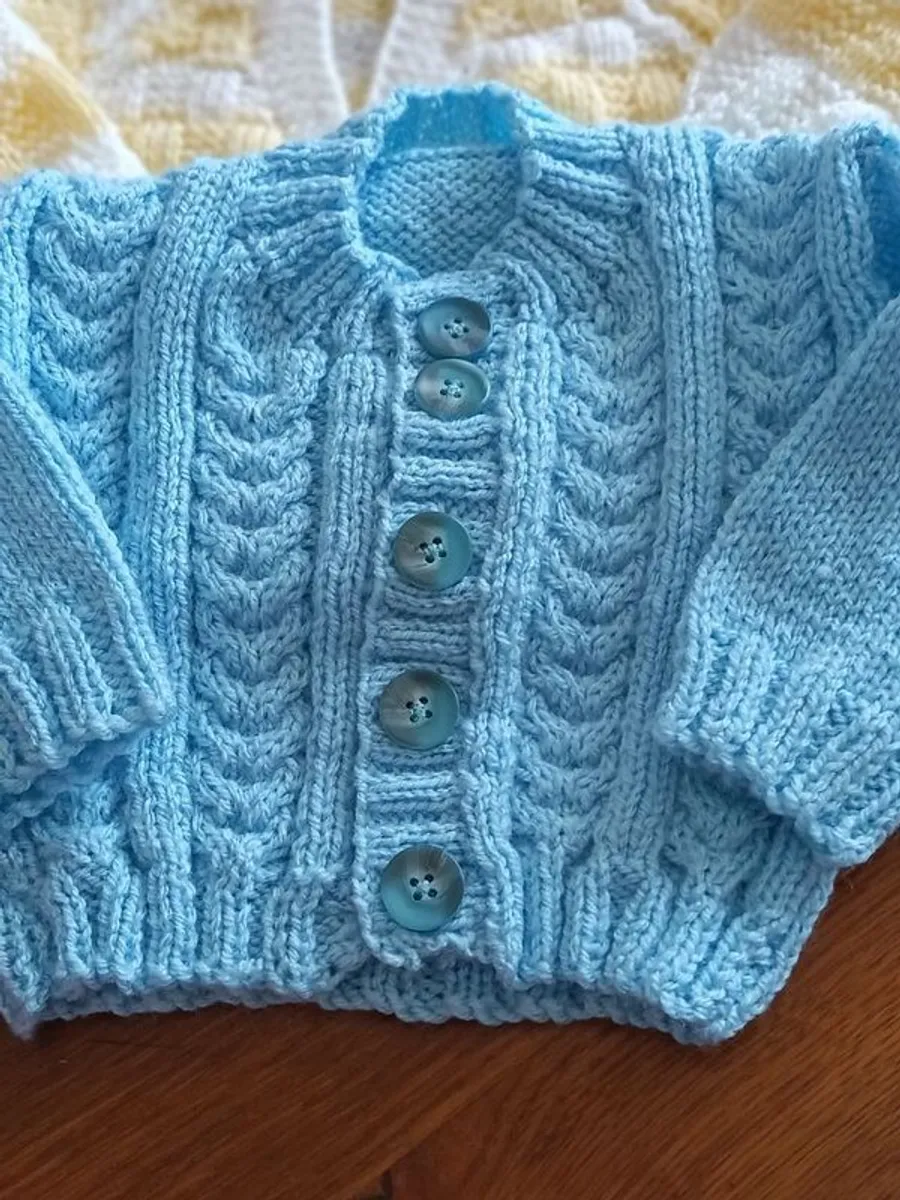 Brand new hand knitted baby cardigans and hooded jackets - Image 2