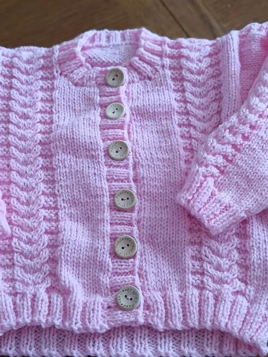 Brand new hand knitted baby cardigans and hooded jackets - Image 3