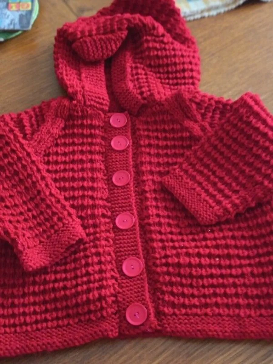 Brand new hand knitted baby cardigans and hooded jackets - Image 4