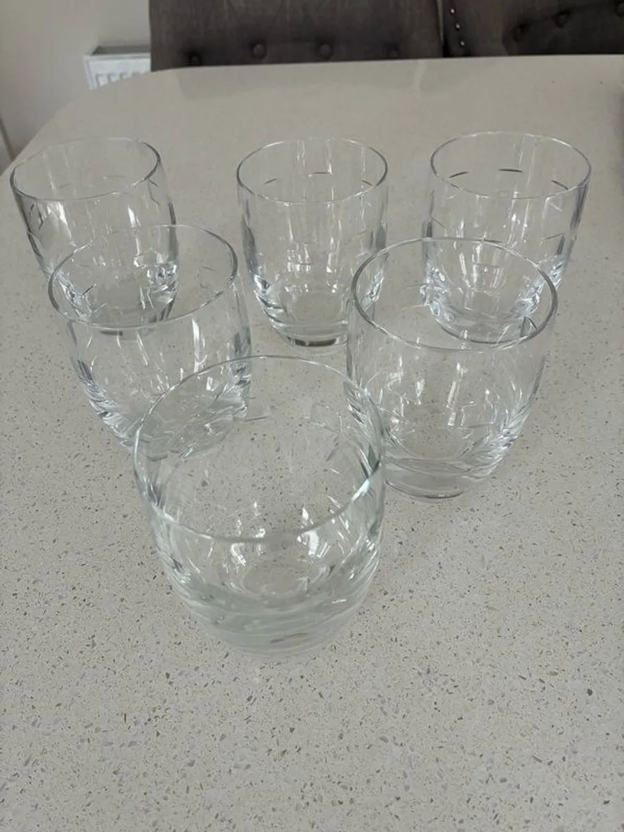 Waterford Crystal John Rocha Tumblers x6 - Image 1