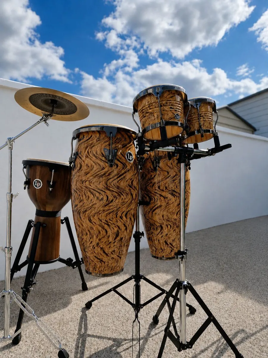 LP Congas, Bongos, Djembe + Sabian Cymbal - Image 1