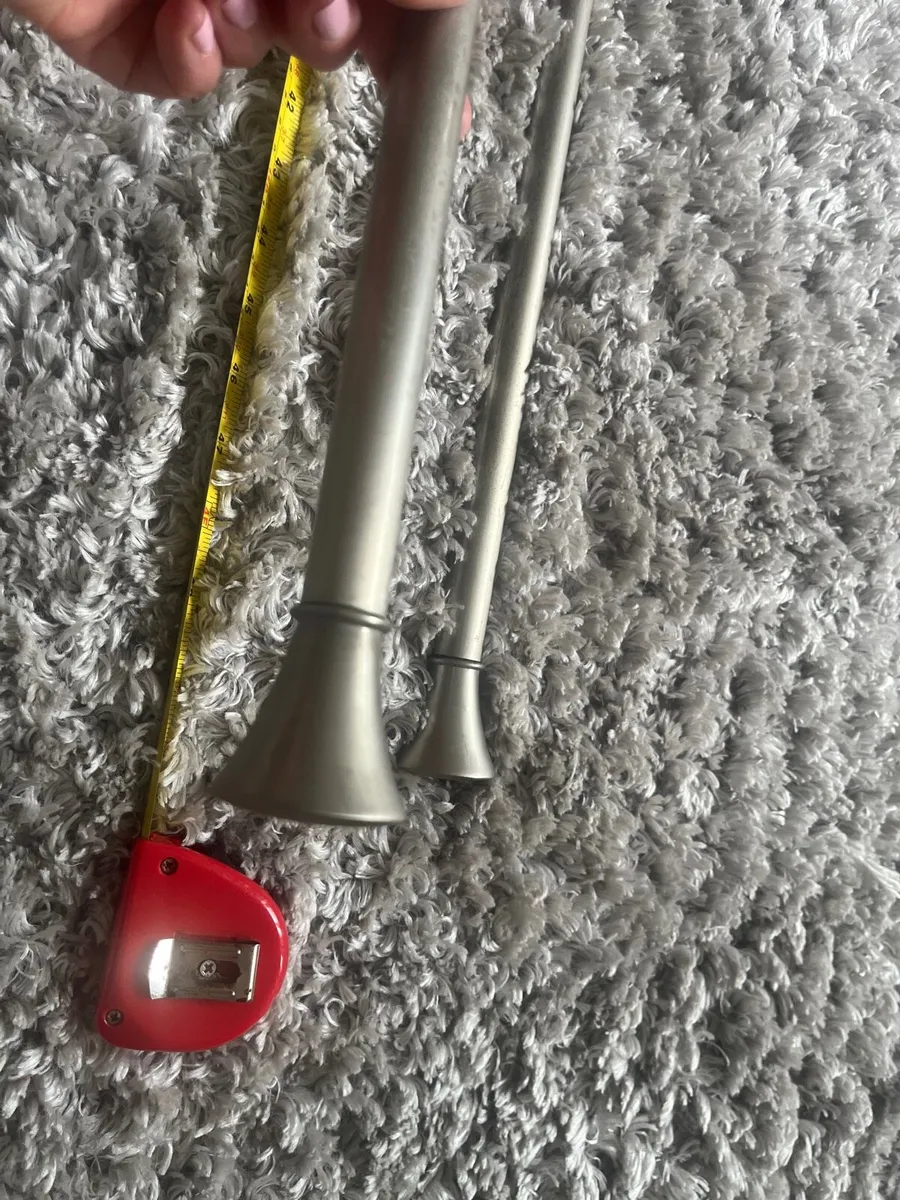 Crome curtain poles - Image 2