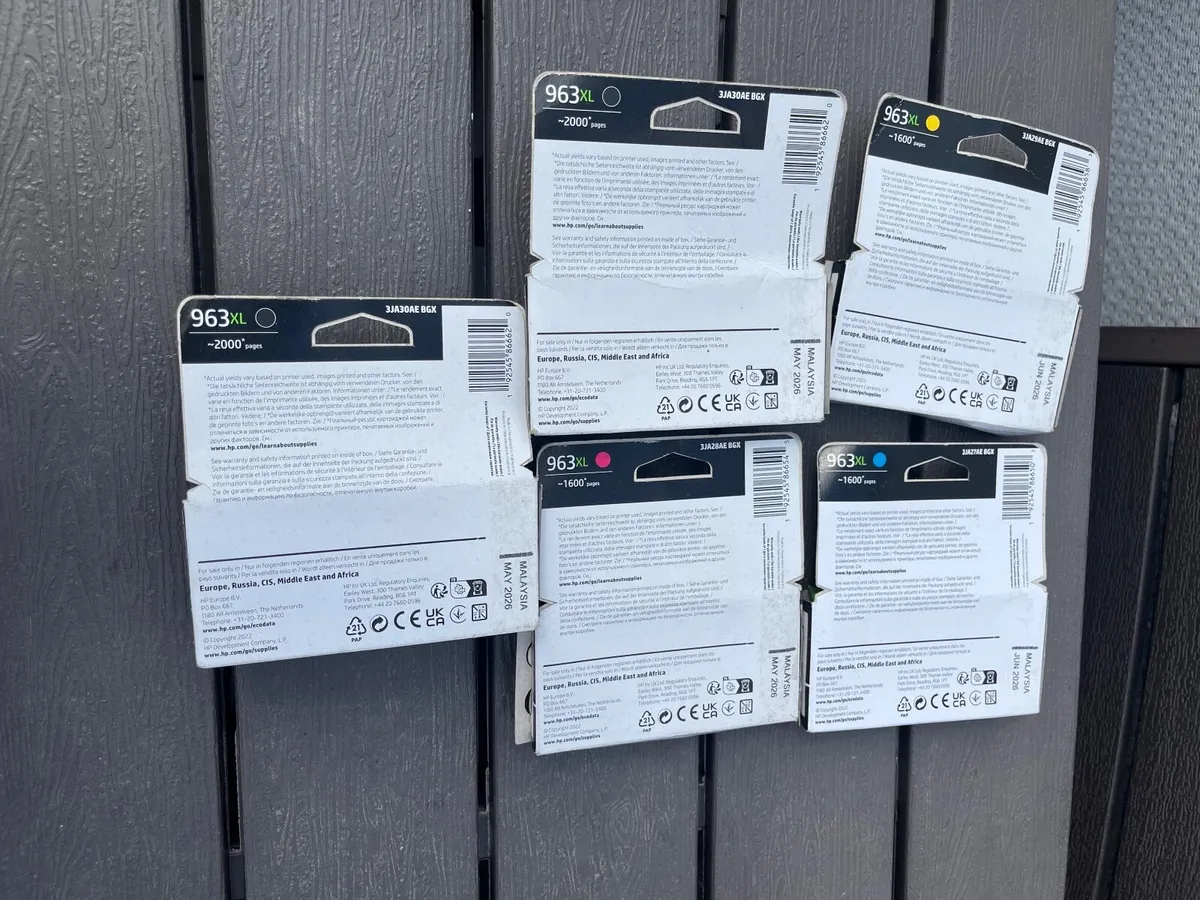 Set of  5 HP 963XL Colour Ink Cartridges - Image 2