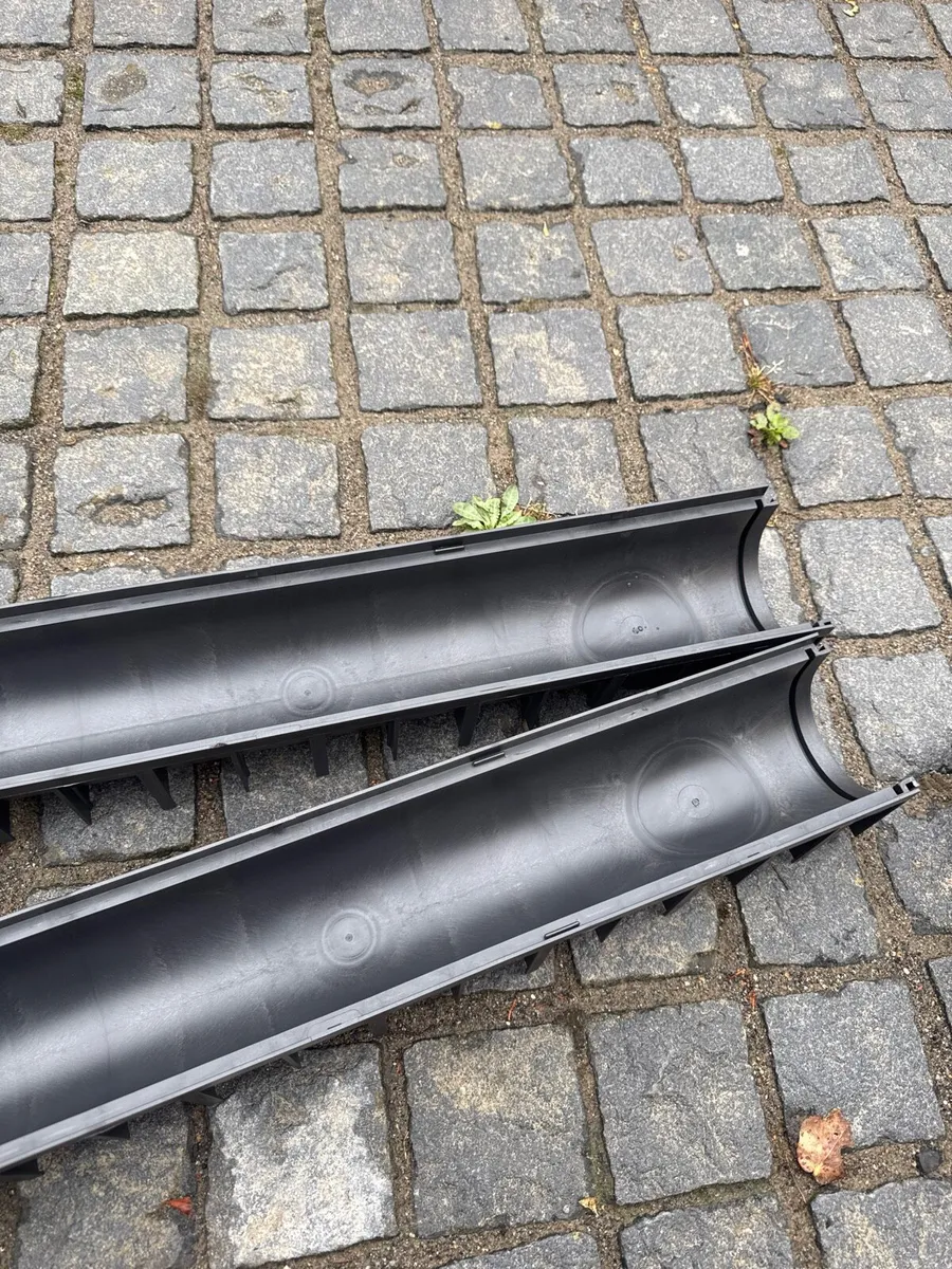 Plastic drain channels