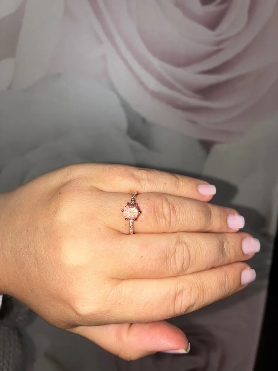 Pandora Ring gold sparkling crown size 54 - Image 2