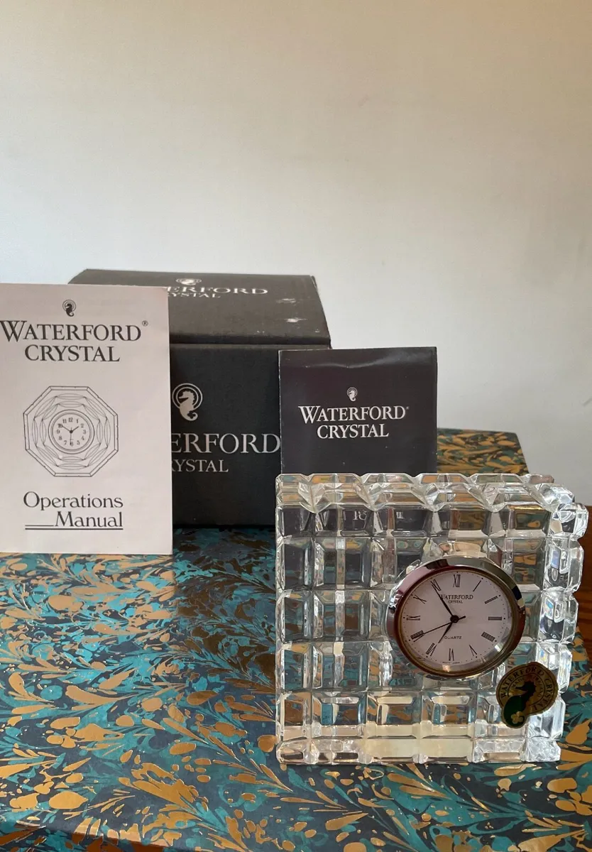 Waterford Crystal Clock/Paperweight