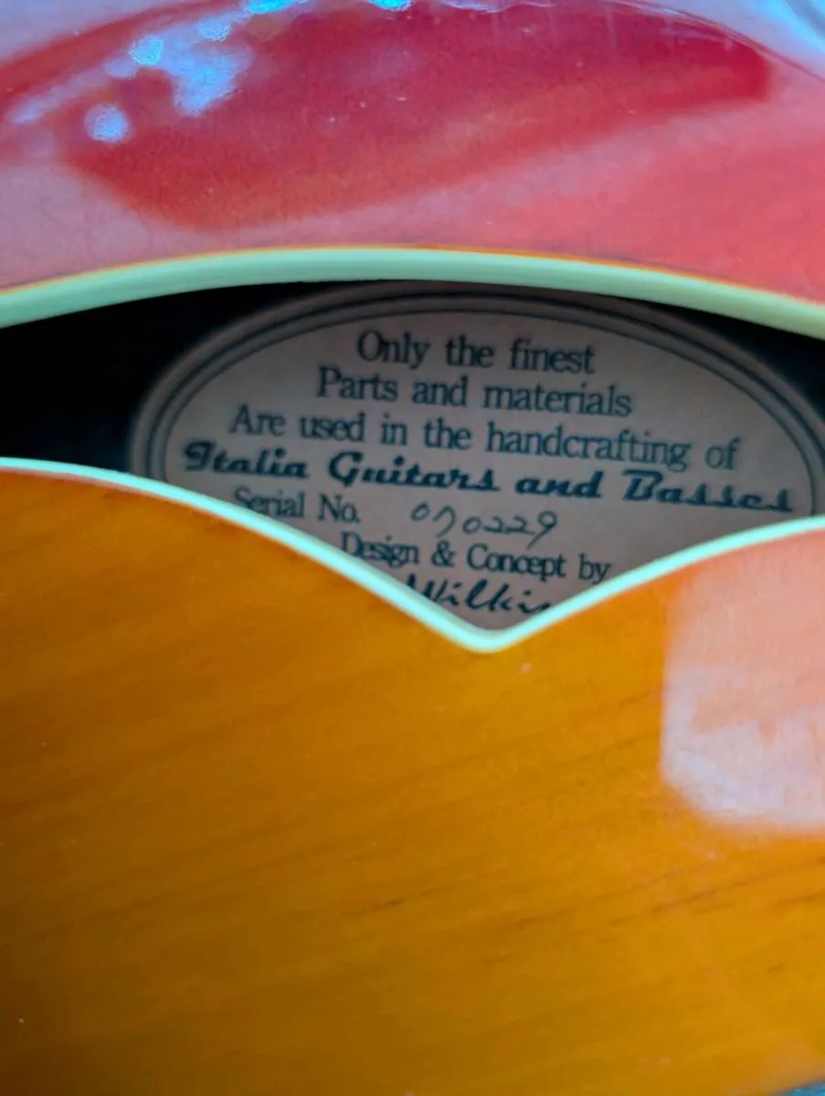 Very rare Italia Rimini 6 2007 Cherry Sunburst - Image 3