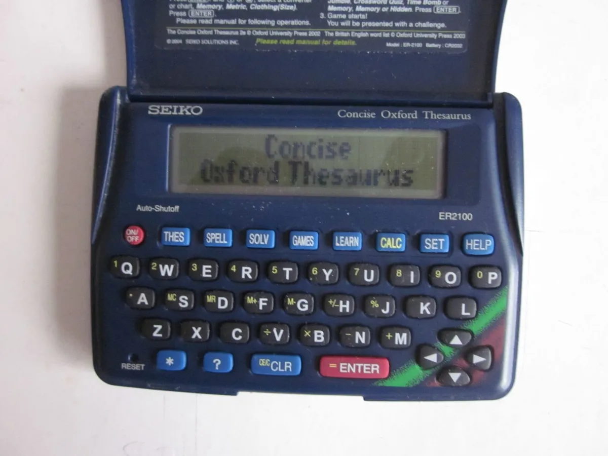 Seiko ER2100 Concise Oxford Electronic Thesaurus - Image 3