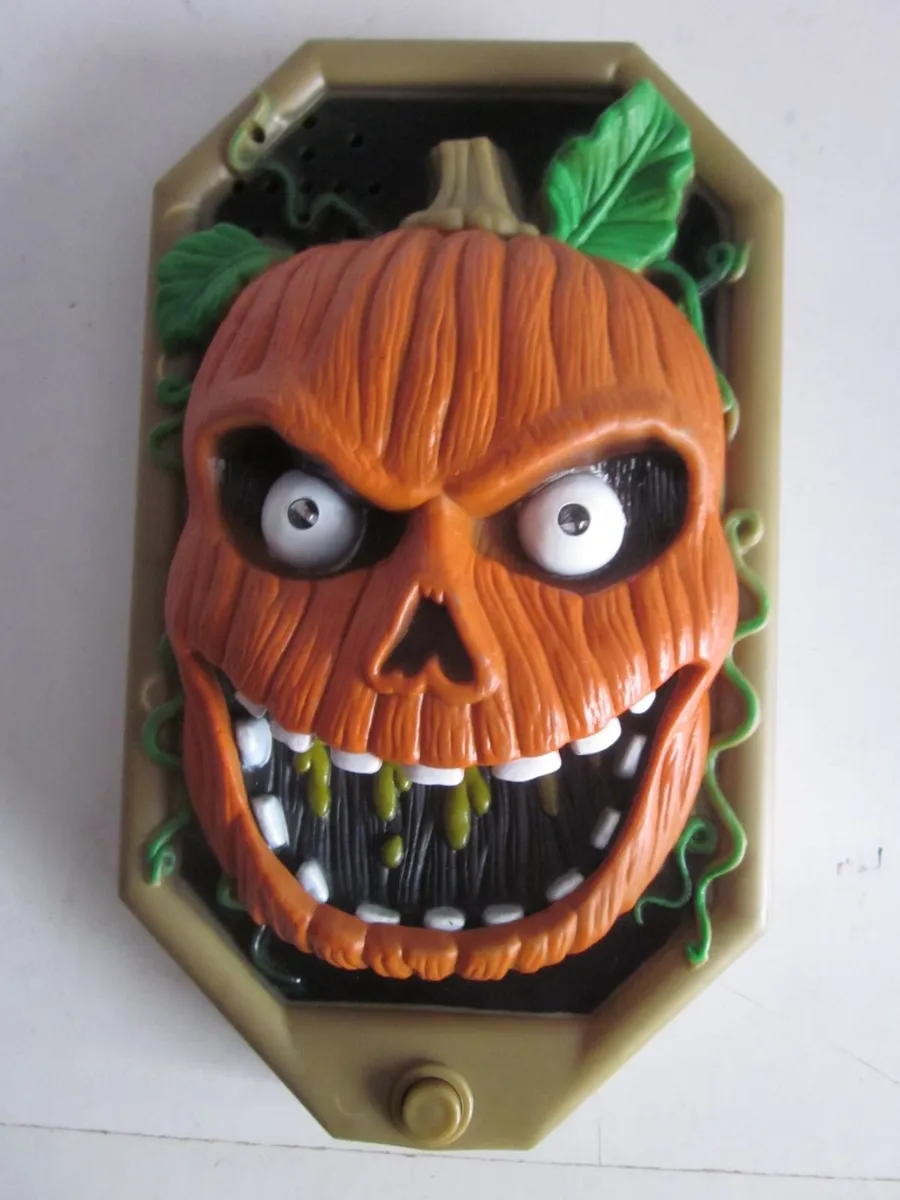 Animated Talking Jack-O-Lantern Door Bell - Image 1