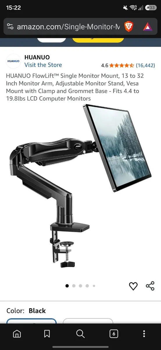 Single Monitor arm huanuo