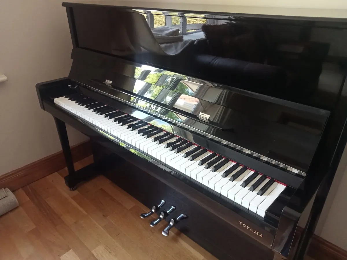 Black polished piano - Image 1