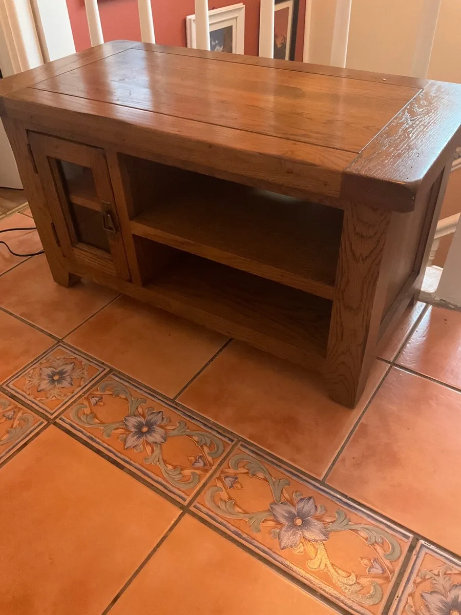 Solid oak tv cabinet  child’s portable bed safety - Image 2