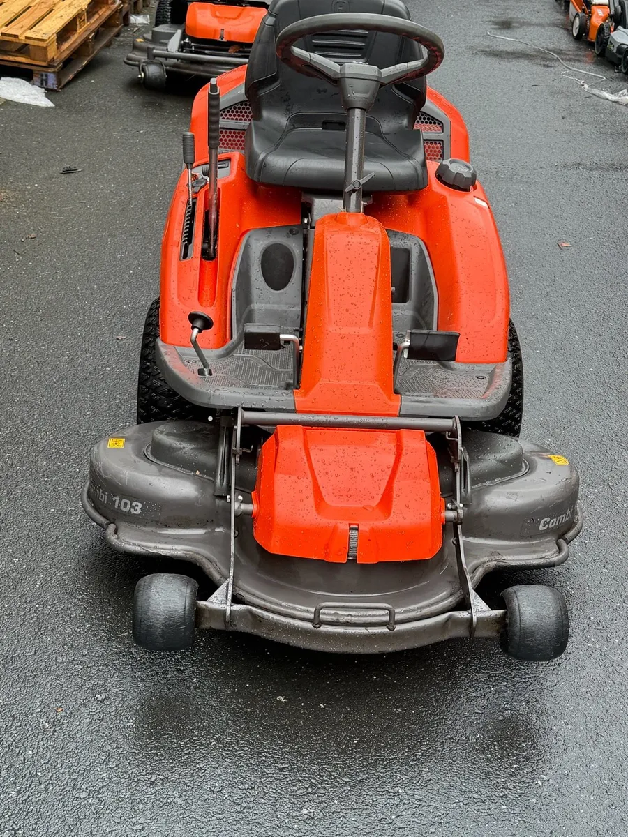 Used Husqvarna R214TC front deck rider lawnmower - Image 1