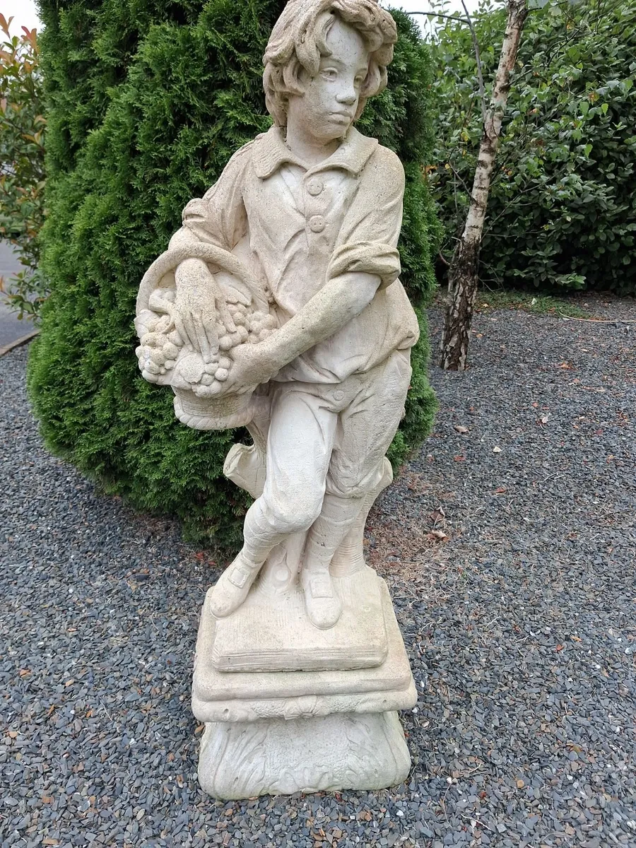 Large concrete garden statue as seen - Image 2