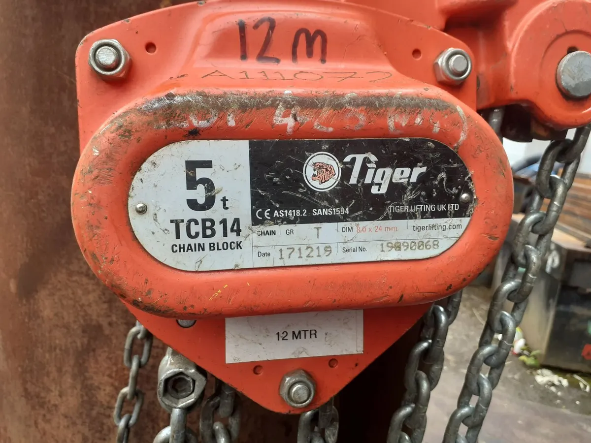 TIGER 5T HEAVY DUTY CHAIN BLOCK - Image 2