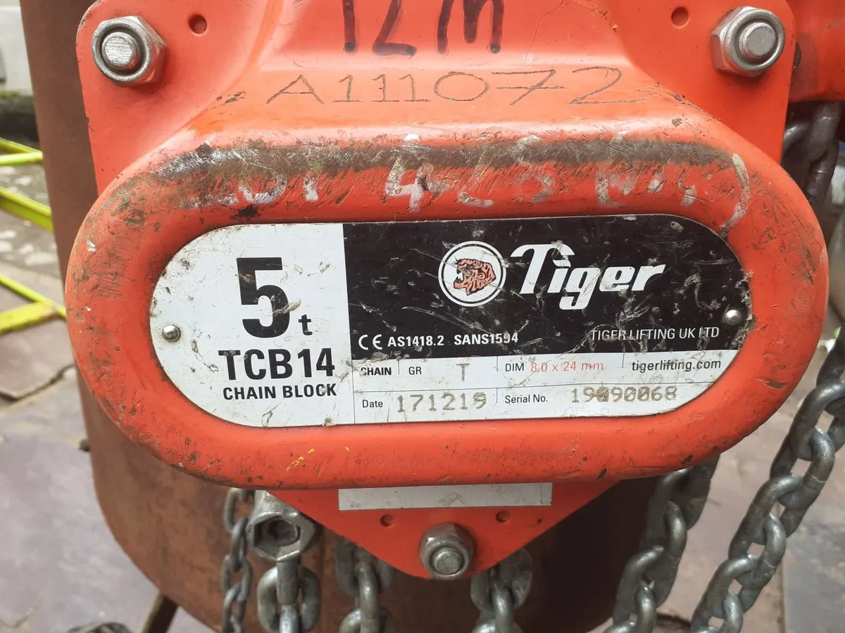 TIGER 5T HEAVY DUTY CHAIN BLOCK - Image 4