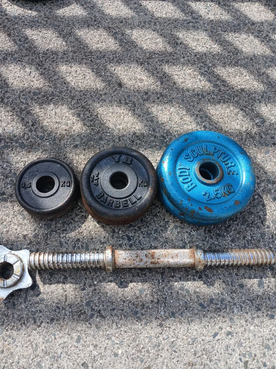 Weider Weight Lifting Barbell and Dumbells - Image 4
