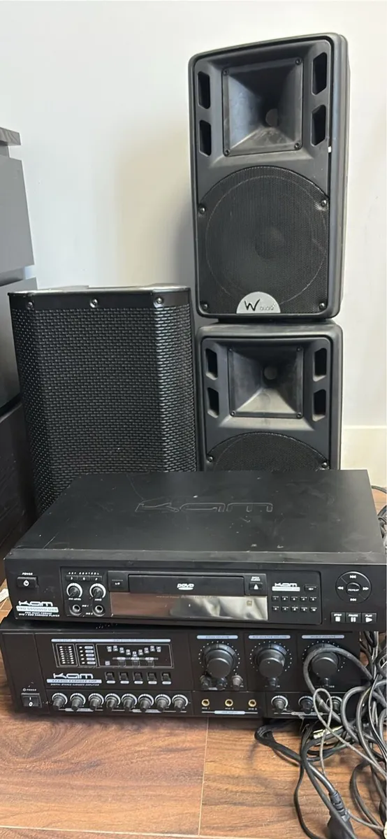 Complete Karaoke setup.