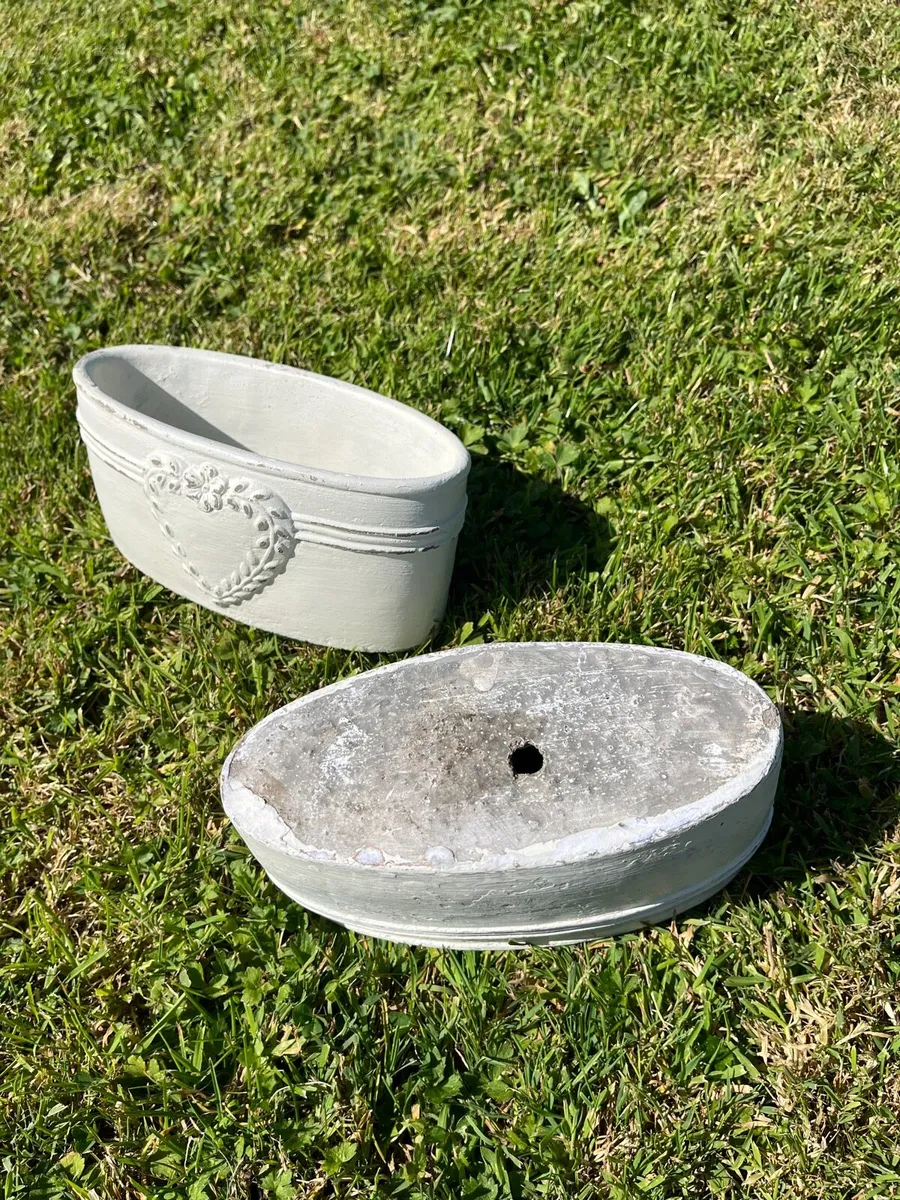 Two vintage Flower pots - Image 2