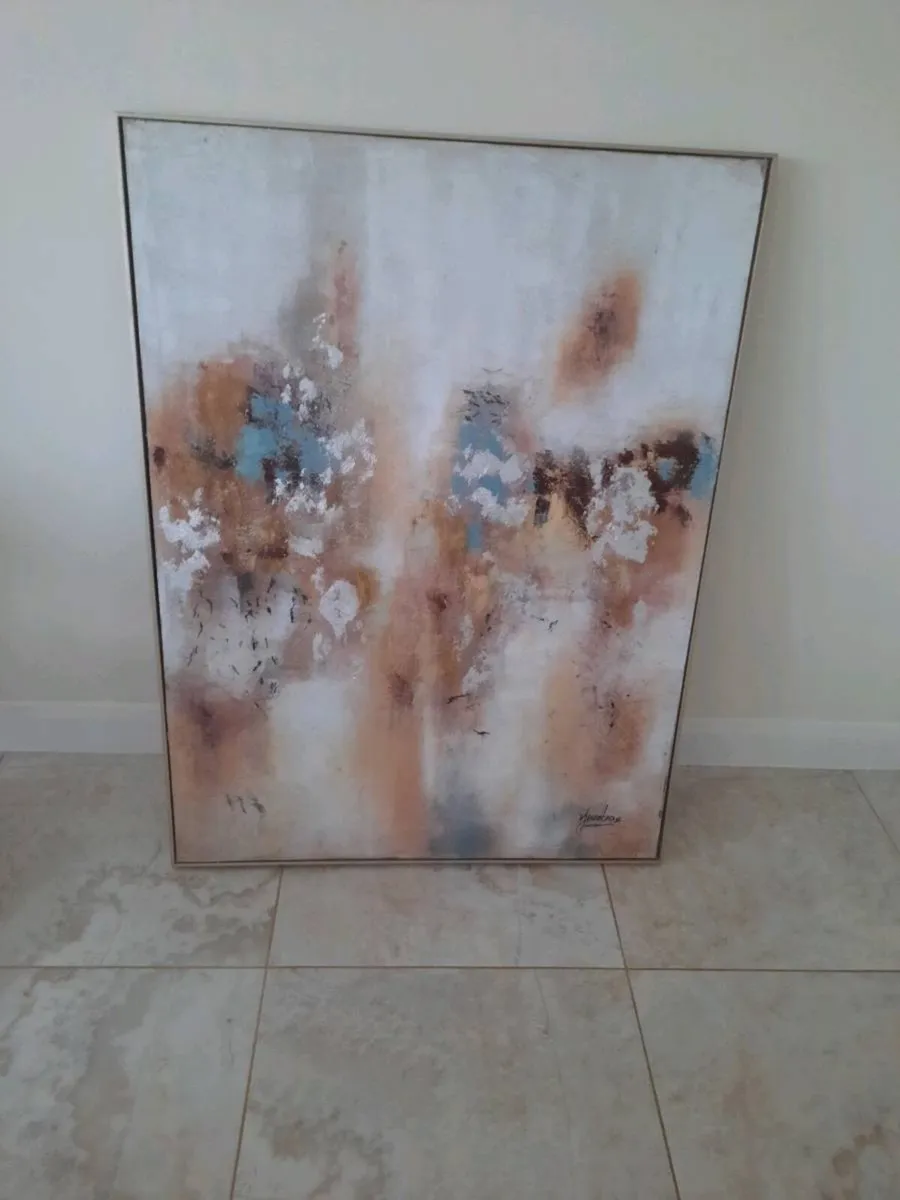 2 fabulous canvas pictures.  Framed. - Image 2