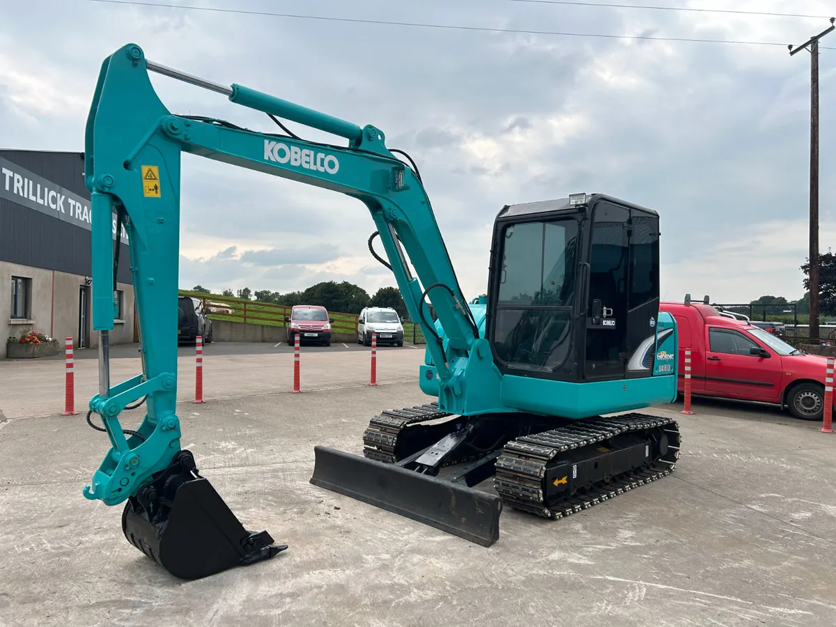 2017 Kobelco SK 60-8 C/W Rubber Track Pads - Image 3