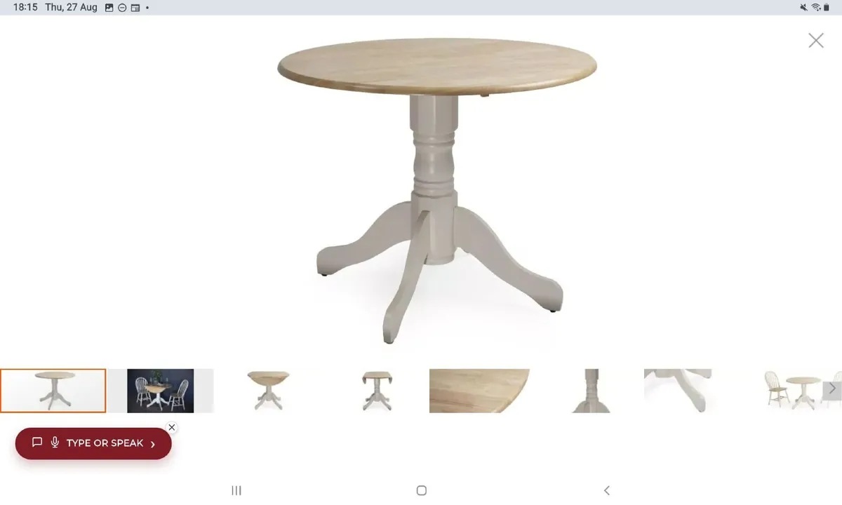 Wooden Dining Table and Chairs - Image 1