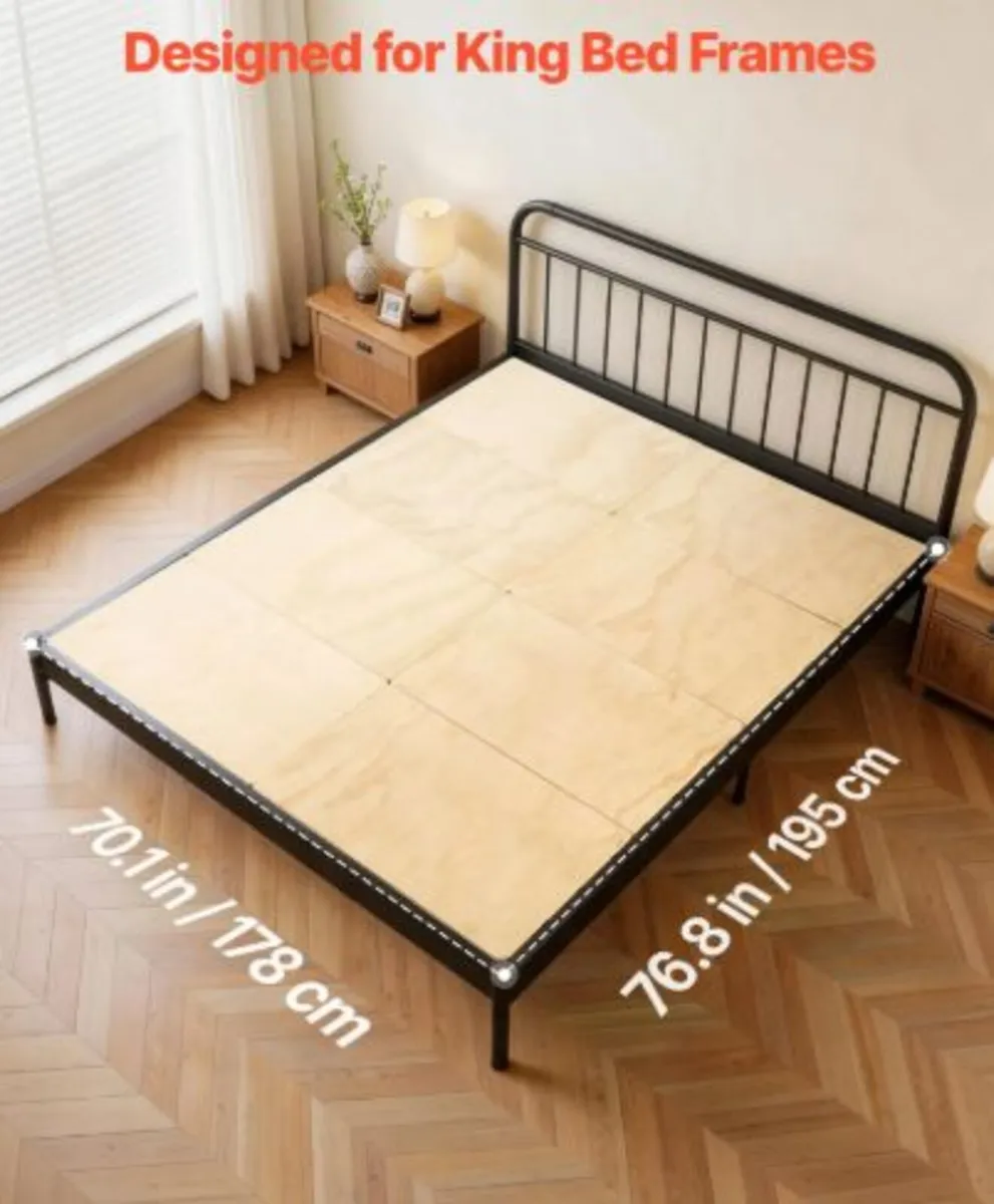 Bunkie Board, King Size 195 x 178 cm, Foldable Bed - Image 3