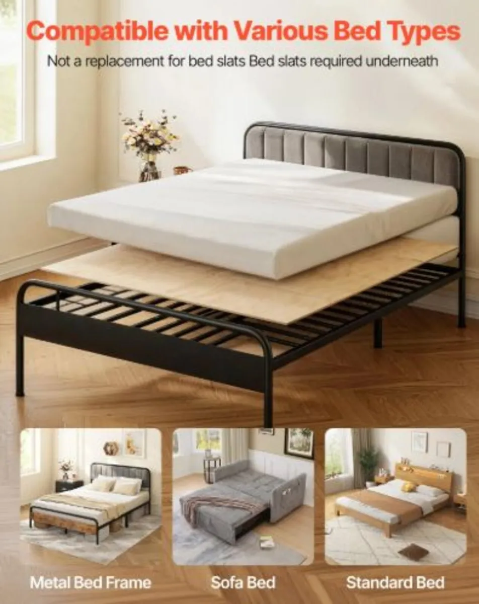 Bunkie Board, King Size 195 x 178 cm, Foldable Bed - Image 4