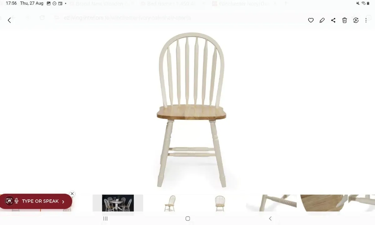 Wooden Dining Table and Chairs - Image 2