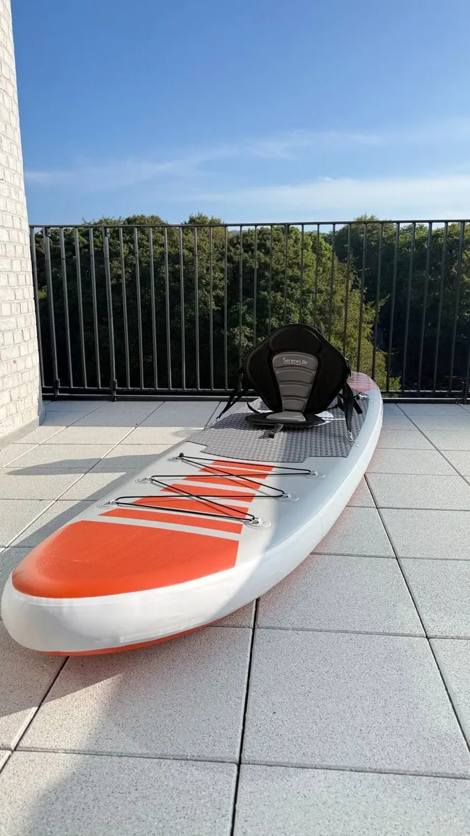 SereneLife Inflatable SUP – Full Set + FREE Kayak - Image 4