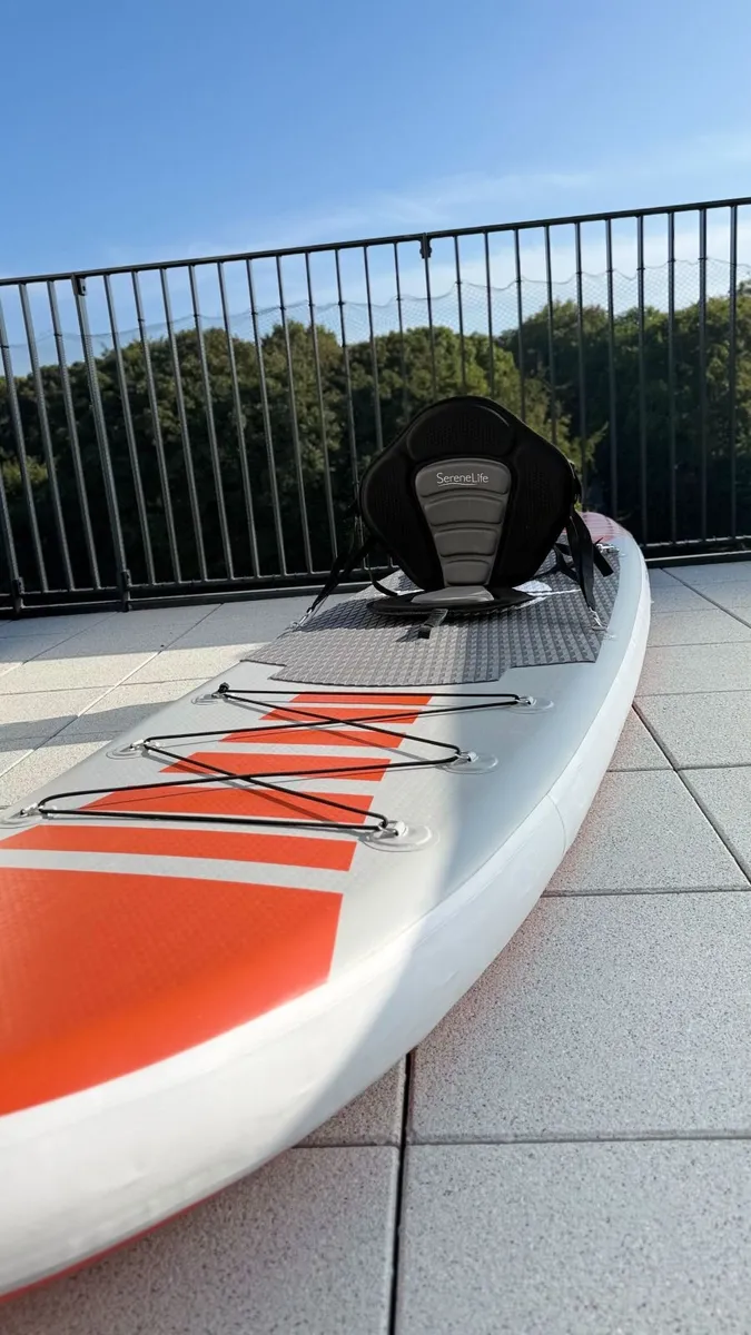 SereneLife Inflatable SUP – Full Set + FREE Kayak - Image 3