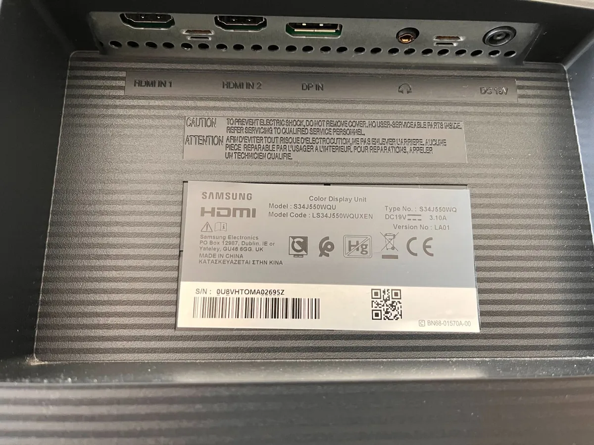 Samsung 34 inch Ultra Wide LED Monitor - Image 4