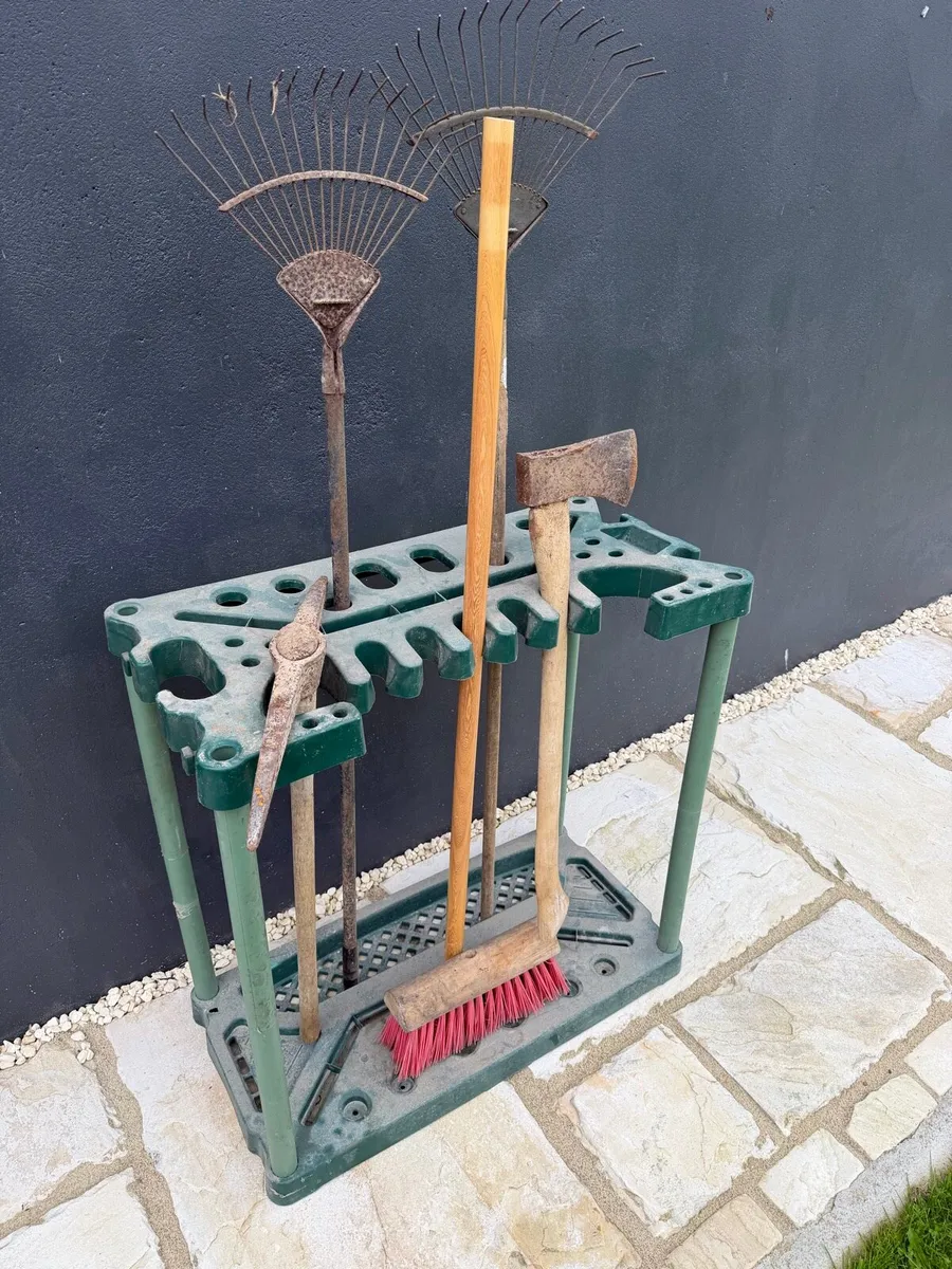 Garden tool rack stand&tools - Image 2
