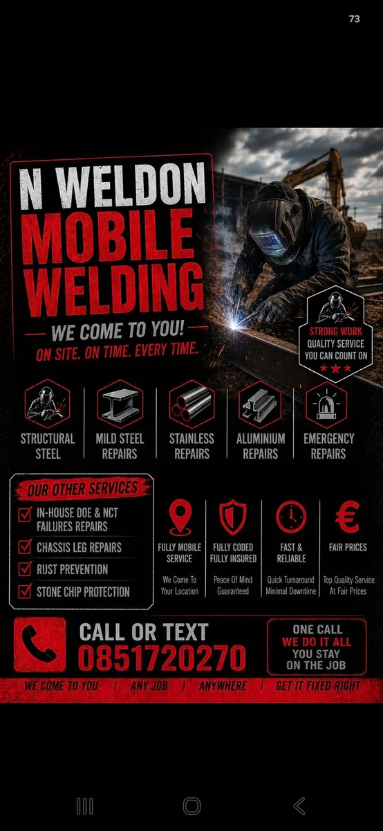 Mobile welding and undersealing