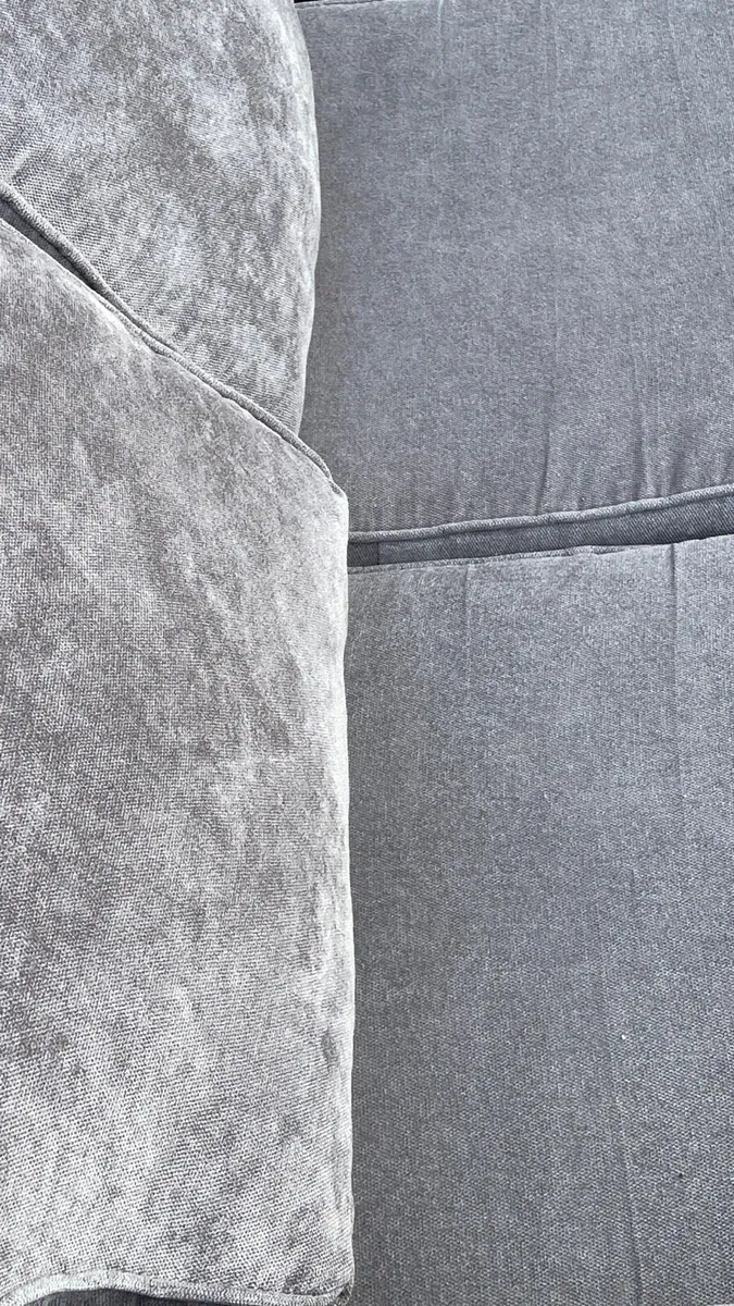 Grey Verona corner sofa + footstool - Image 2