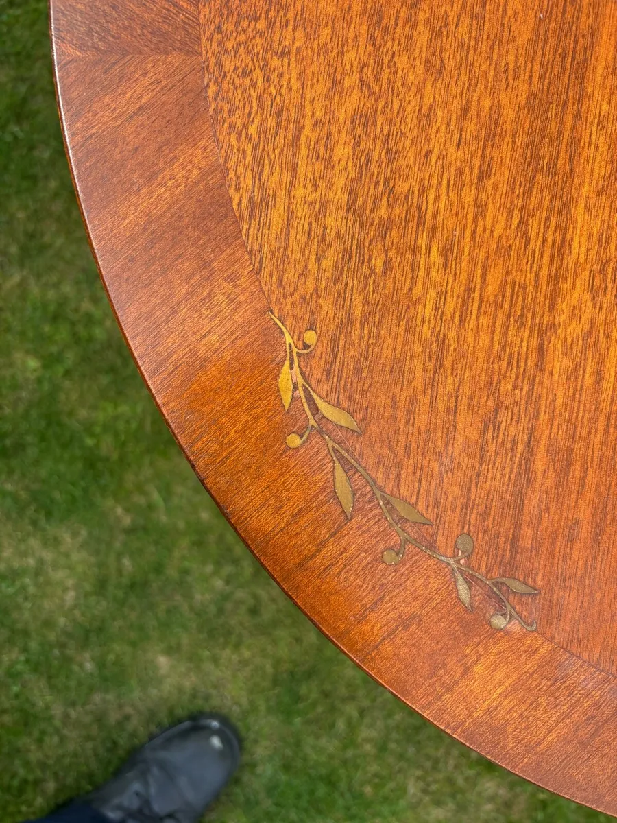 Repro George 111 style tripod base wine table - Image 4