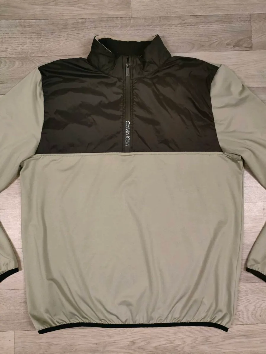 CK Calvin Klein Golf Half Zip Jumper Mens Large - Image 2