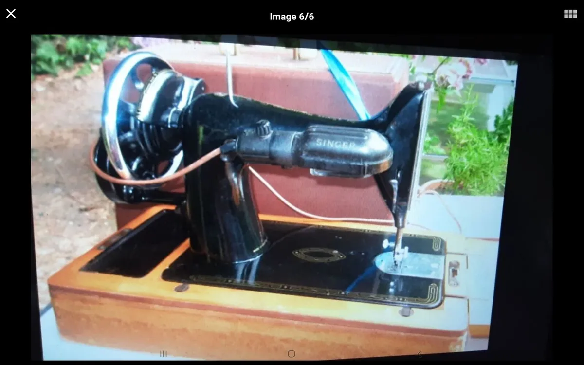 SINGER RED S 99K SEWING MACHINE RARE - Image 2