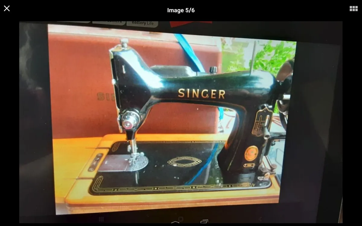 SINGER RED S 99K SEWING MACHINE RARE - Image 3