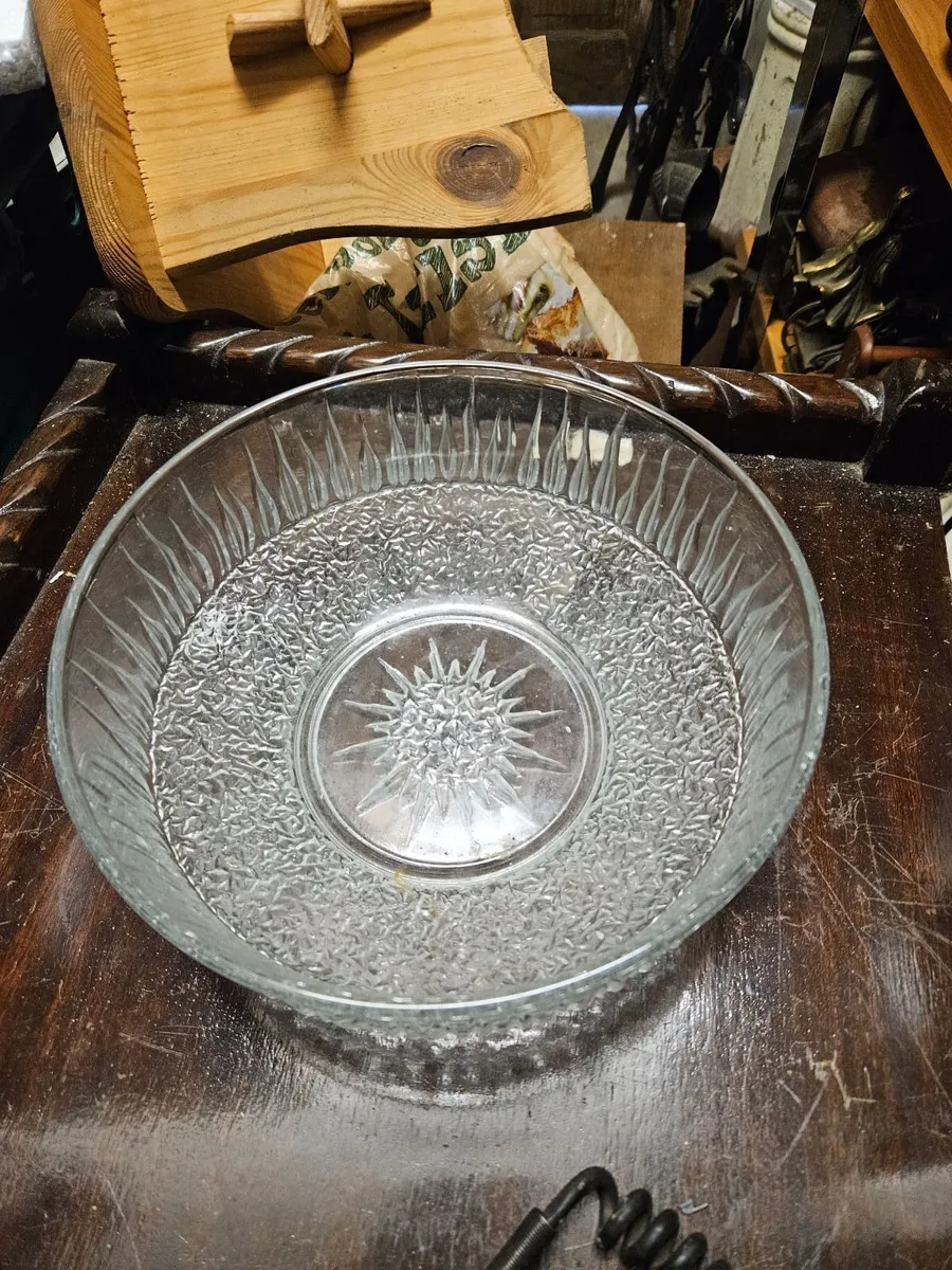 Vintage Glass Bowl - Image 1