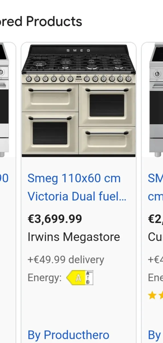 SMEG Dual Fuel Range Style Cooker with Gas hob - Image 4