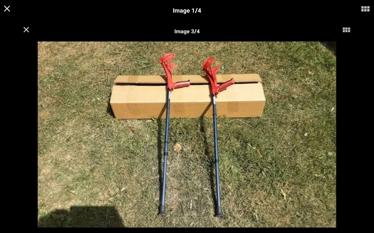 PAIR OF NEW CRUTCHES - Image 1