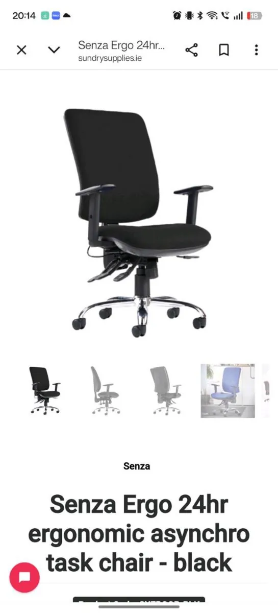 Senza Ergo Ergonomic Desk Chair - Image 1