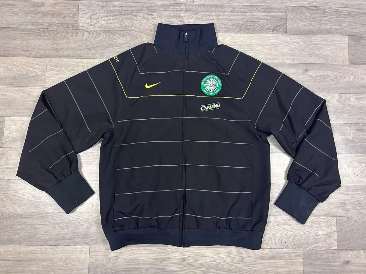 Vintage 2008 Nike Celtic Glasgow Striped Jacket M - Image 1